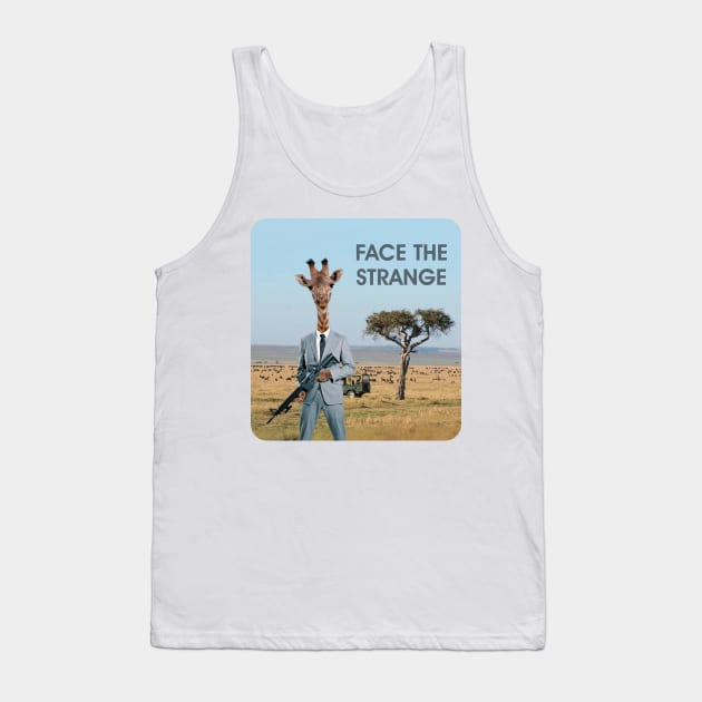 Giraffe Hunter on Safari Tank Top by FaceTheStrange